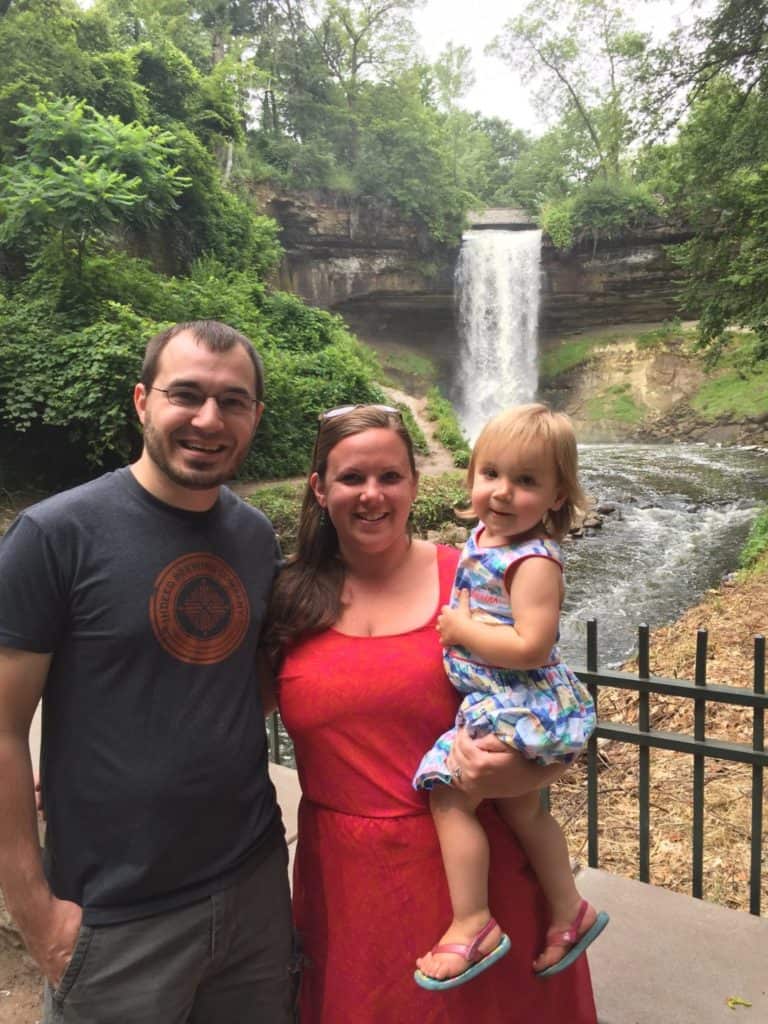 Visiting the Minnehaha Falls in Minneapolis