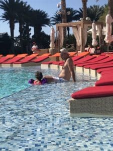 The pool at the Red Rock Resort in Las Vegas