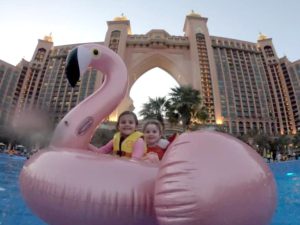 Fiona Adams' kids at Atlantis, The Palm in Dubai