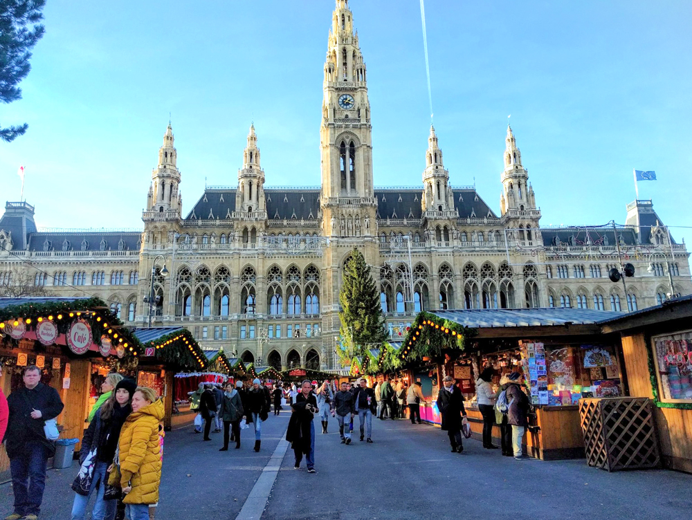 Picture of Rathausplatz with Christmas Markets, Vienna with kids