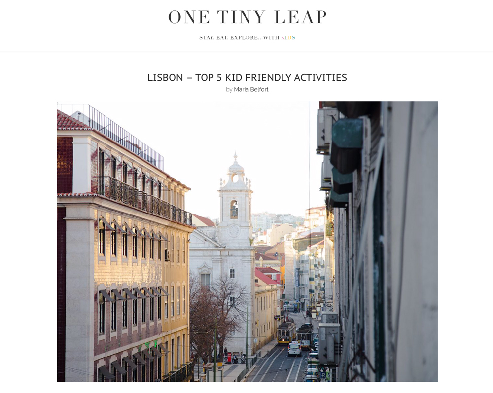 Top 5 Kid Friendly Activities by One Tiny Leap- website snapshot