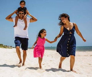 Family Beach Travel Photo