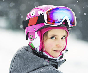 skiing with kids first time