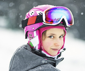 skiing with kids first time