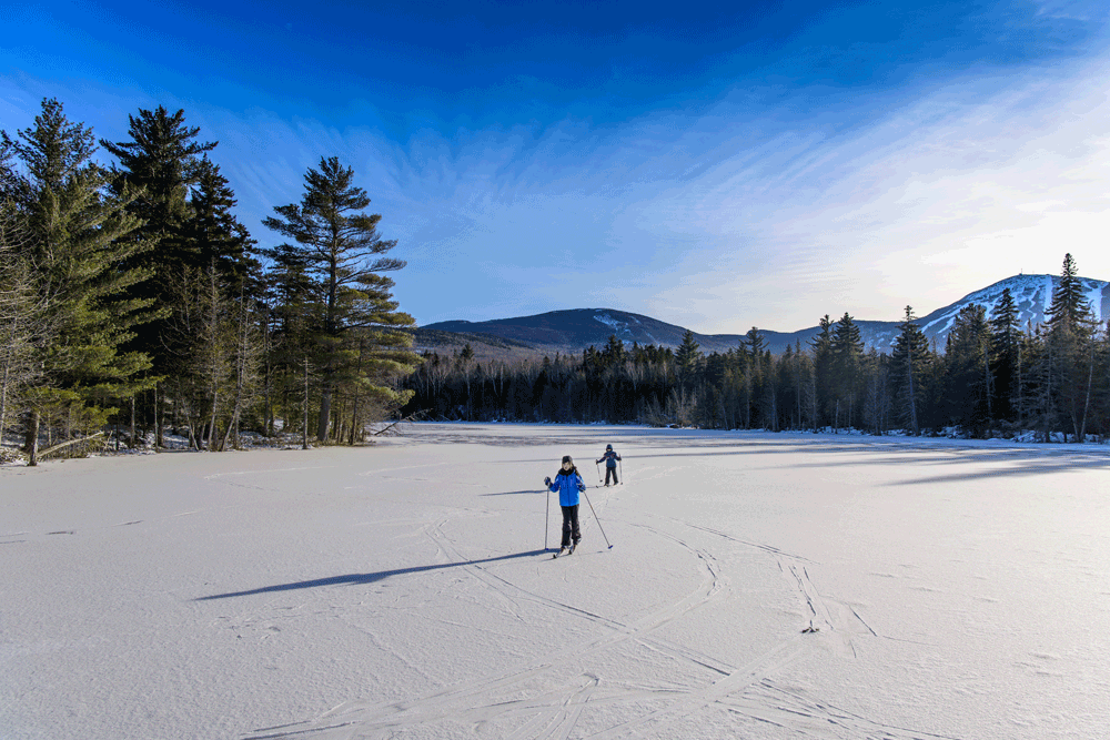 Maine Huts and Trails cross country skiing kids